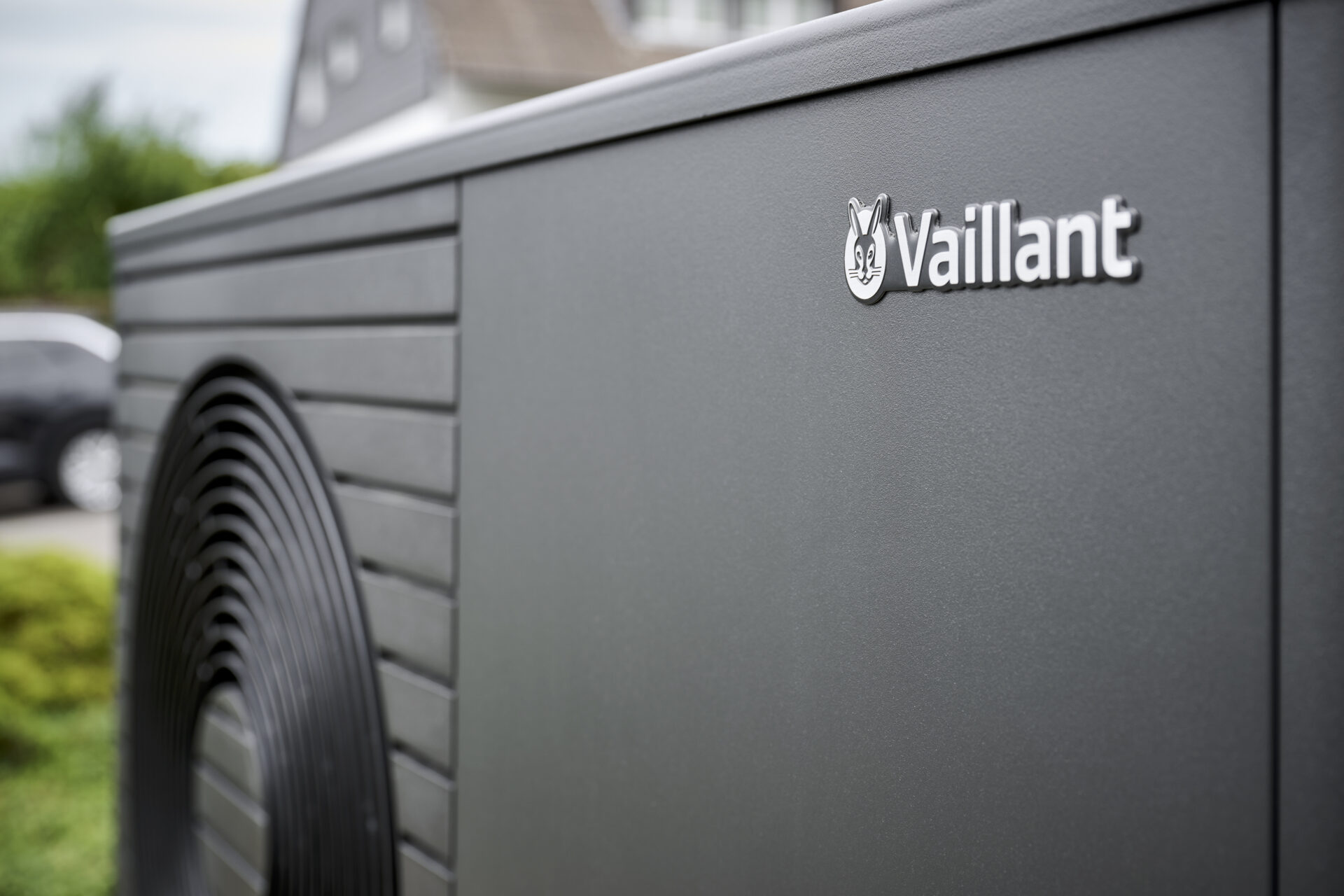 Vaillant aroTHERM plus air source heat pump outdoor unit